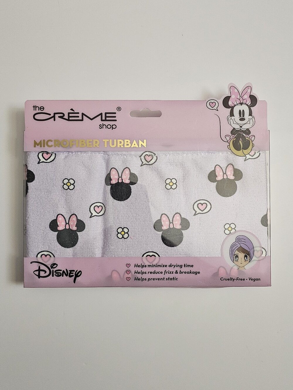The Crème Shop Disney Minnie Mouse microfiber turban new quick dry hair Towel